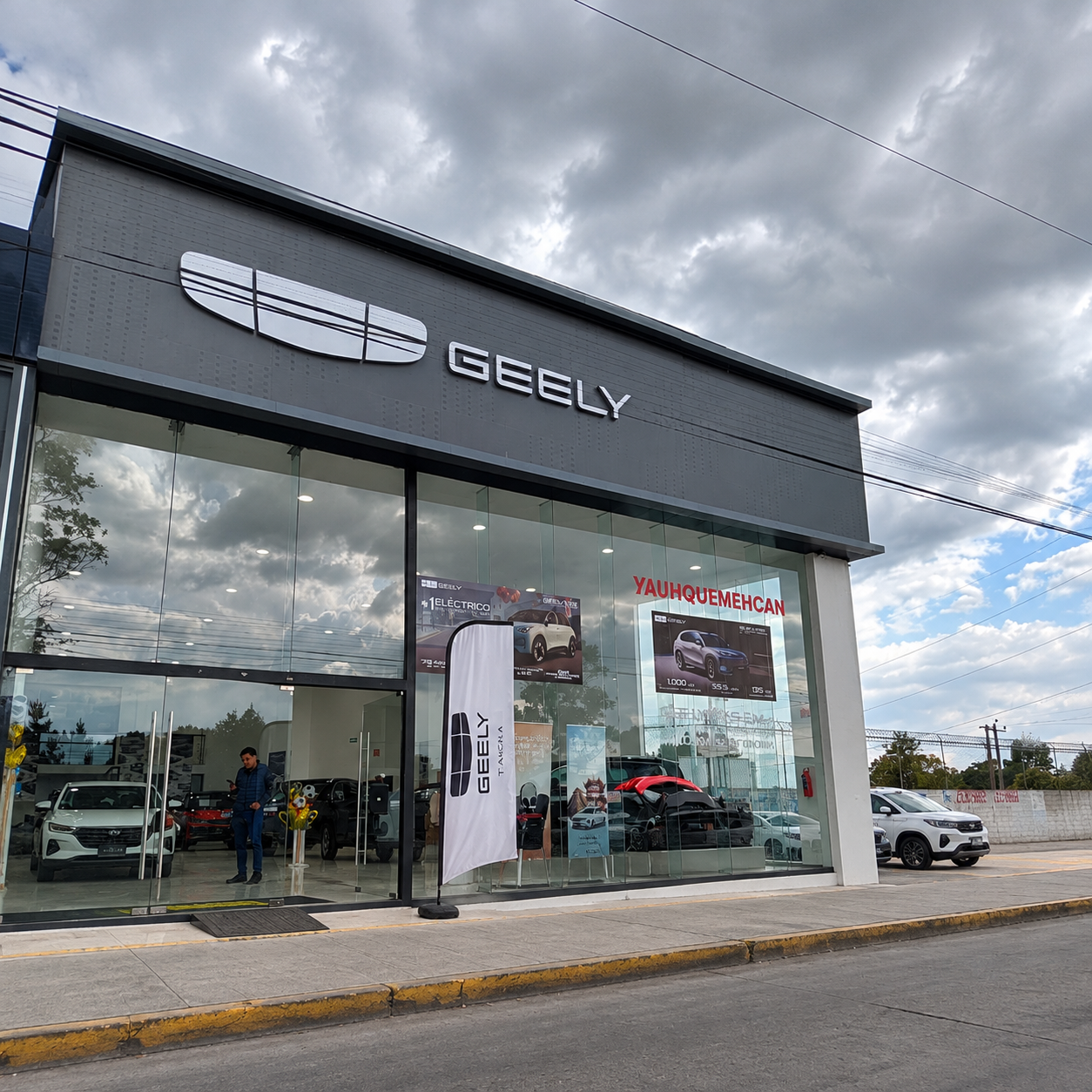 Fachada de la agencia Geely Tlaxcala
